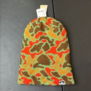 Free People Movement X Autumn Duck Camo Moss Beanie NWT